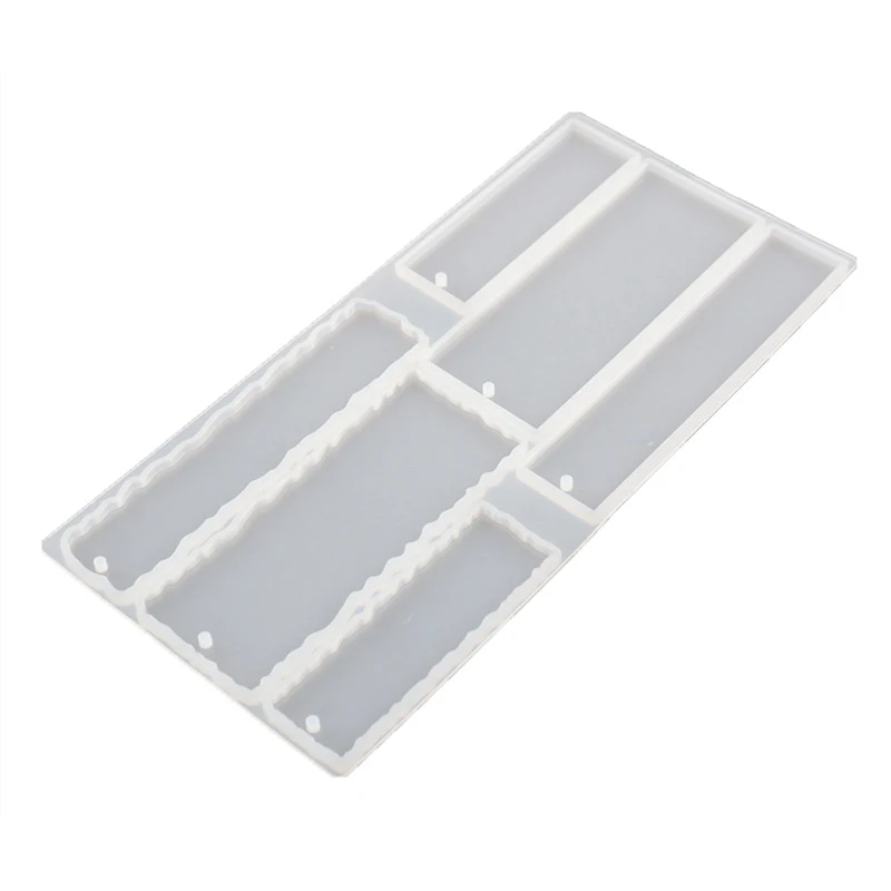 
Wholesale Creative Rectangle Resin Kit Diy Bookmark Mold Epoxy Silicone Kit Glue Silicone Molds for Bookmark Making Mold 
