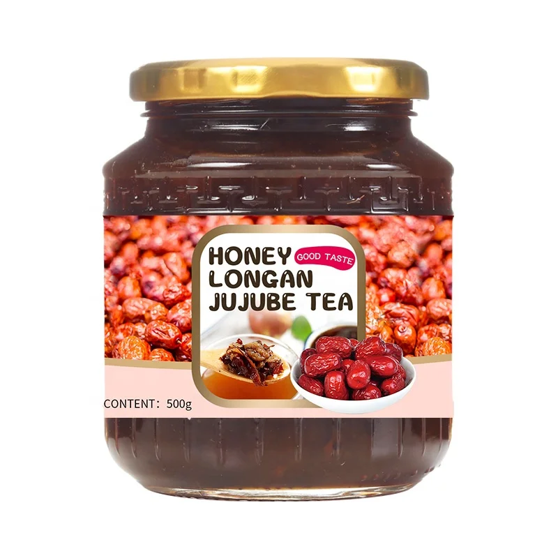 480g sweet honey flavor jams mix flower honey jujube instant tea
