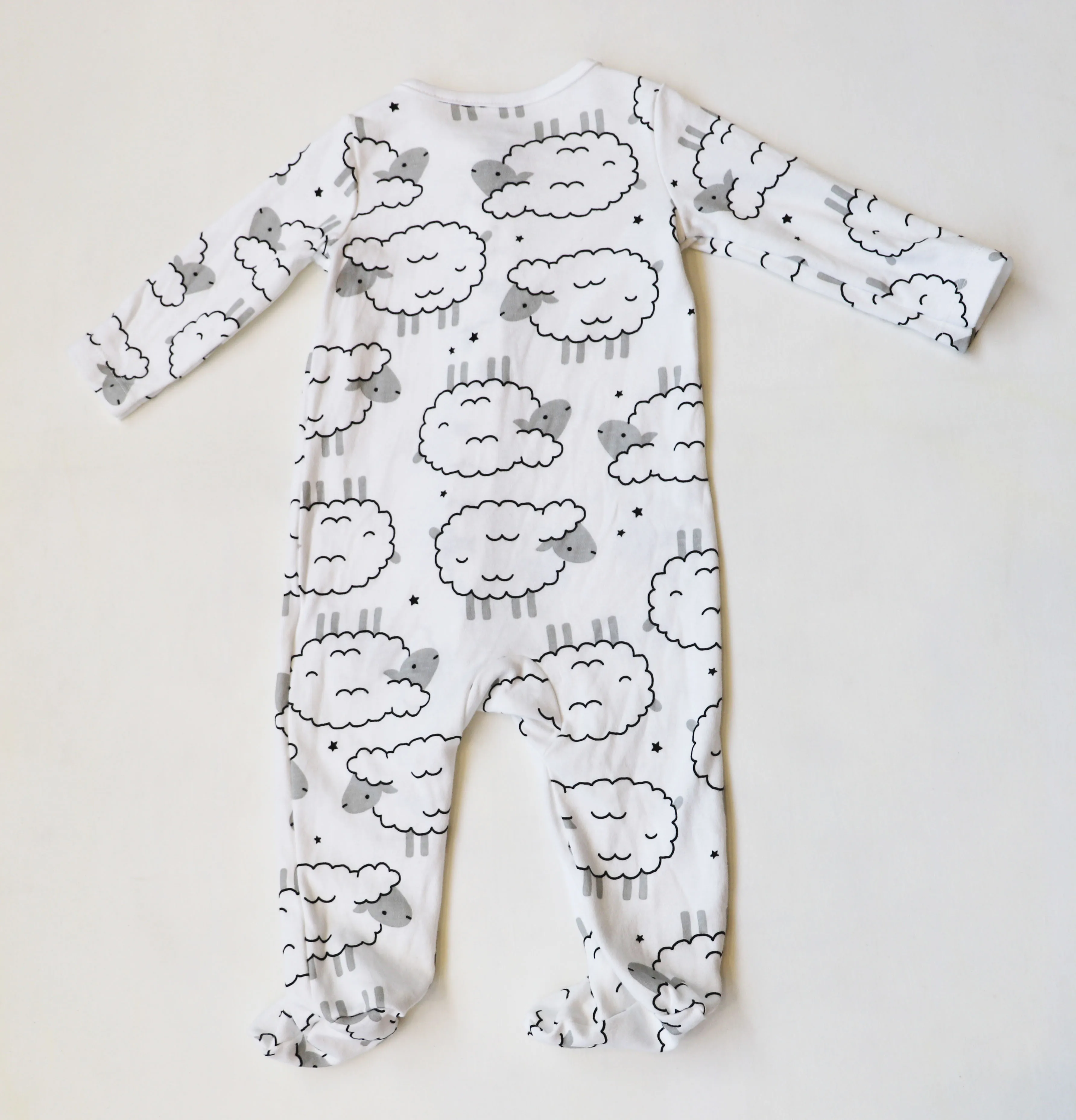 
Wholesale Knitted Long Sleeve Newborn Knitted Sleepwear with Zipper fox pattern baby boys girls romper 
