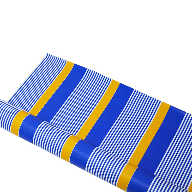 Colourful waterproof pvc tarpaulin stripe customized size tarpaulin pvc