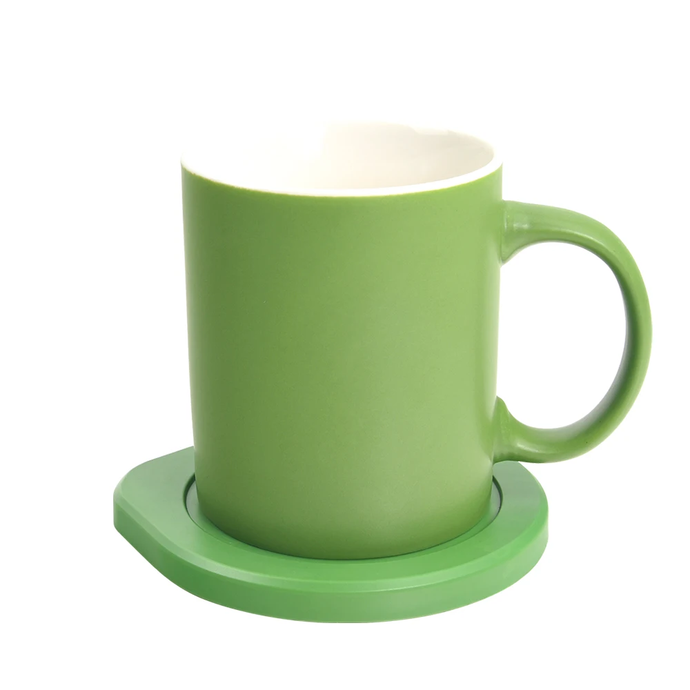 Trending products 2021 new arrivals wireless charger 2 in 1 electric coffee cup heater