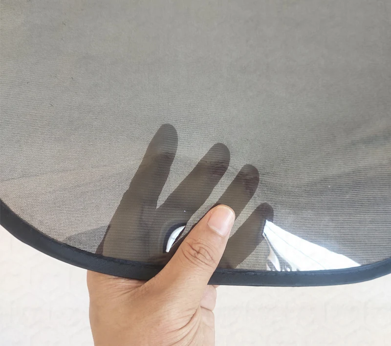 Amazon good quality 44x36cm Car Sun Shade (2px) with 15s Film (black or transparent) for Full UV Protection