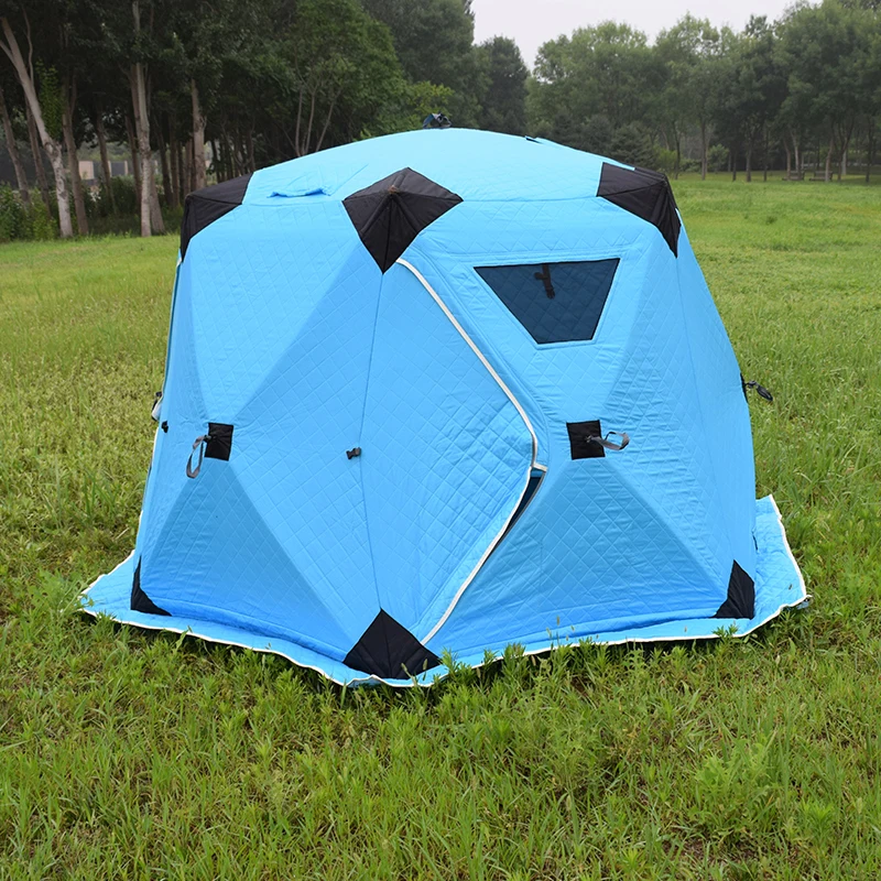 Низкая цена 3-4 человека зимняя палатка для подледной рыбалки