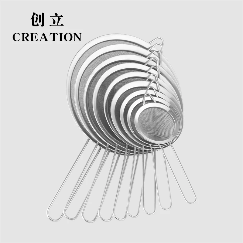 Factory Direct 8.5 40mm stainless steel juice sieves mesh net strainer