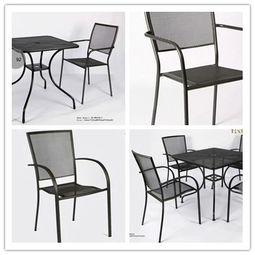 Light Luxury Commercial Outdoor Leisure Garden Restaurant Dining Mental Chair Patio