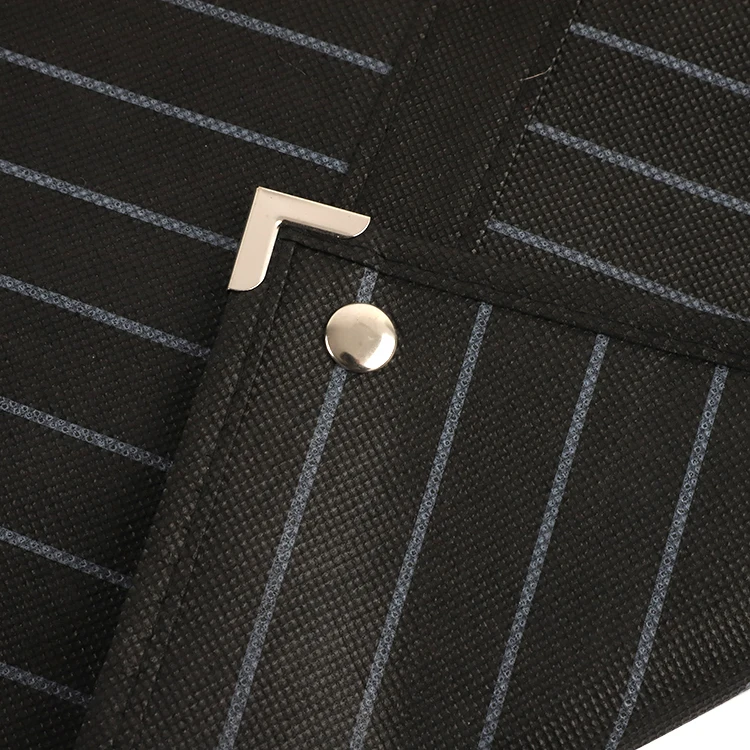 Custom wholesale luxury non woven printed garment bag with zipper