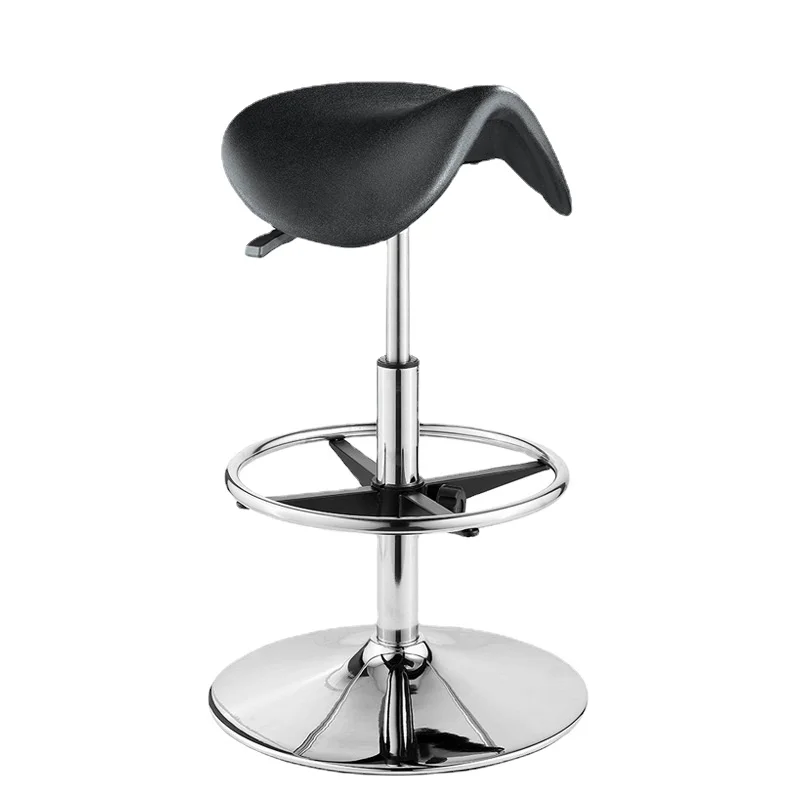 Черный Регулируемый Антистатический стул из полиуретана и пенополиуретана, седло, стул, стул для лаборатории, тренировочное кресло, мебель для научной лаборатории