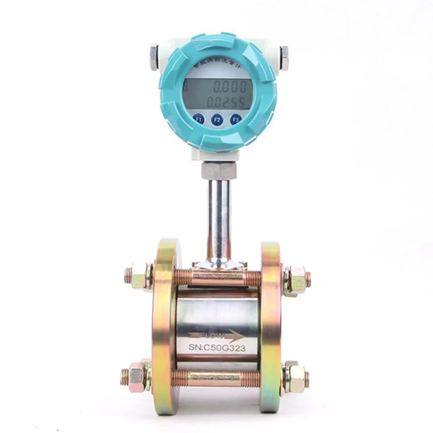 Wafer Connection Vortex Steam Flow Meter Manufacturer vortex-wafer DN40 20-200m3/h steam flow meter price