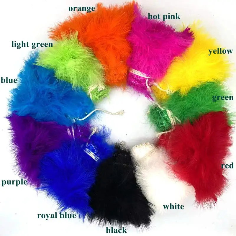 factory wholesale Turkey Marabou Strung 6-8 inch Turkey Marabou Feather strung
