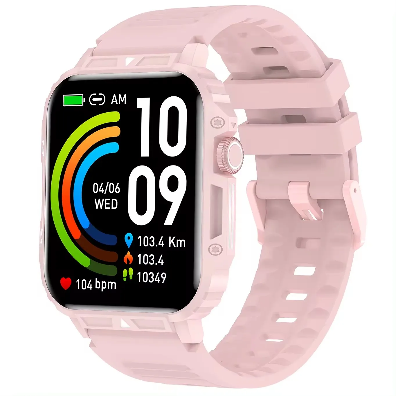 Newest IPS 1.95 Inch Color Display Smartwatch 3 IP68 Waterproof Bracelet 40 mAh Super Battery Health Monitoring Smart Watch D05