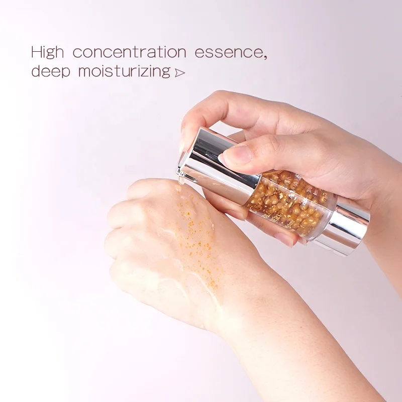 Private Label Facial Anti-aging Essence Nourishing Brighten Skin Tone Natural Organic Collagen 24K Gold Caviar Face Serum