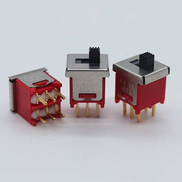Индивидуальные 6 pin ползунковый Переключатель суб-миниатюрный ползунковый переключатель 30000 циклов ползунковый переключатель