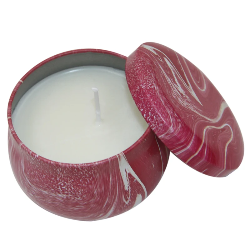 4.4oz Soy Wax Tin Candle For Making Oil Fragrance Scented Candles Private Label Scented Gift Box Set