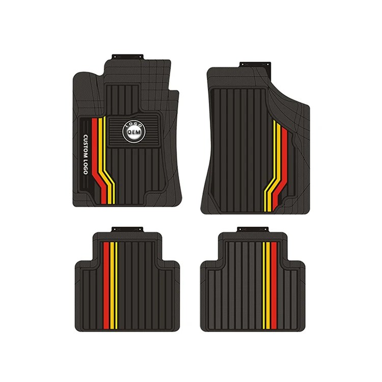 Rubber Custom Car Mat Luxury Car Mats Flushable Accessories Suitable for EXCALDE W204 PICANTO Emulsion Car Mat Business Full Set