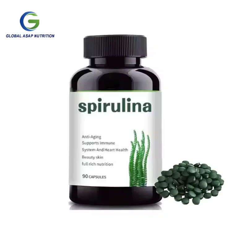 OEM Organic Spirulina Chlorella Rich Vegan Protein hlorophyll Spirulina Tablets