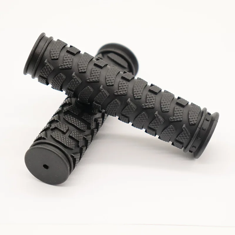 OEM 120mm 22mm Black Rubber Lock On Non-Slip Bike Grips fit for Fixed Gear Bike Mountain Bike Bicycle Handlebar Grip Accessories