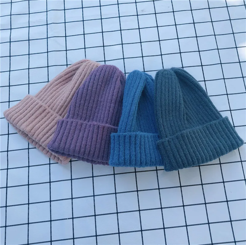 Wholesale 2022 Autumn Winter Adult Kids Matching Wool Beanie Hat