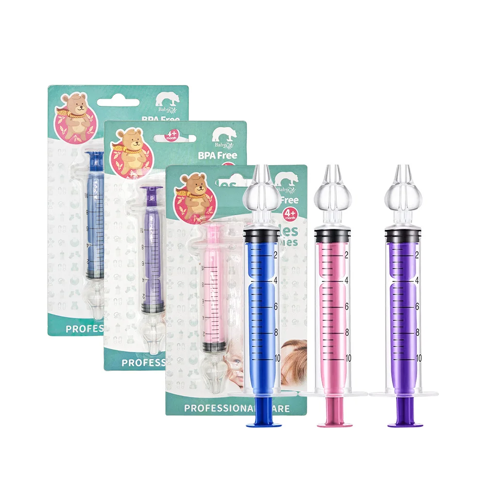 Manufacture Custom Brand CE Certification Nasal Syringe 10 ml Infant Nasal Irrigation Baby Rhinitis Nasal Washer Nose Aspirator