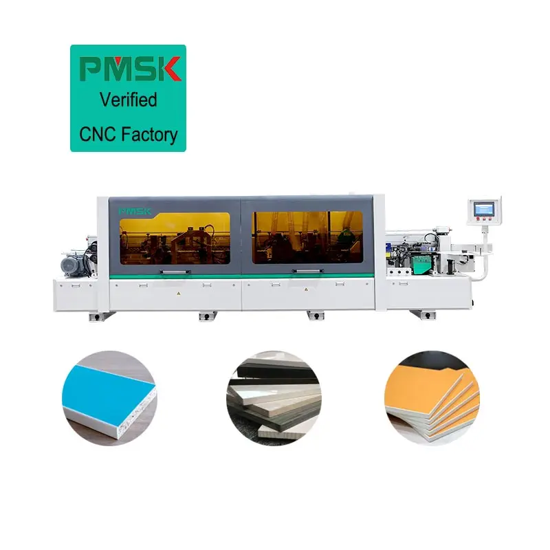 8 Functions Automatic Board Furniture Edge Banding Machine Corner Rounding with Trimming