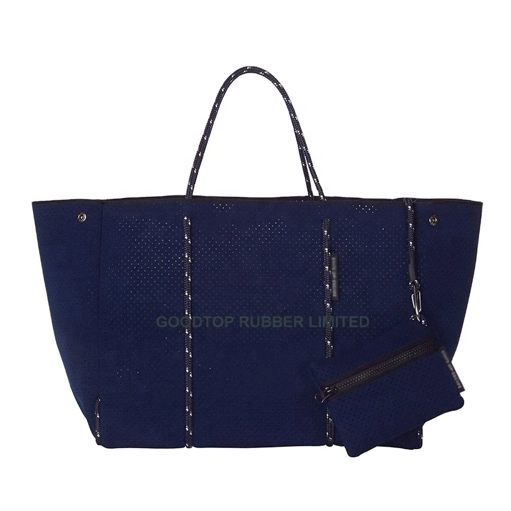 Perforated Neoprene Women Lady Fashional Handbags Customized