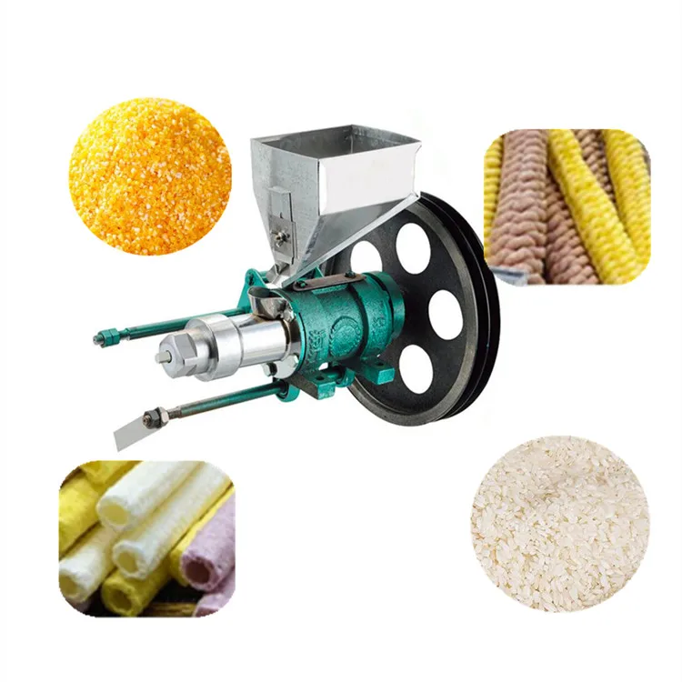 professional cereal puffing making machine corn grits puff extruder
