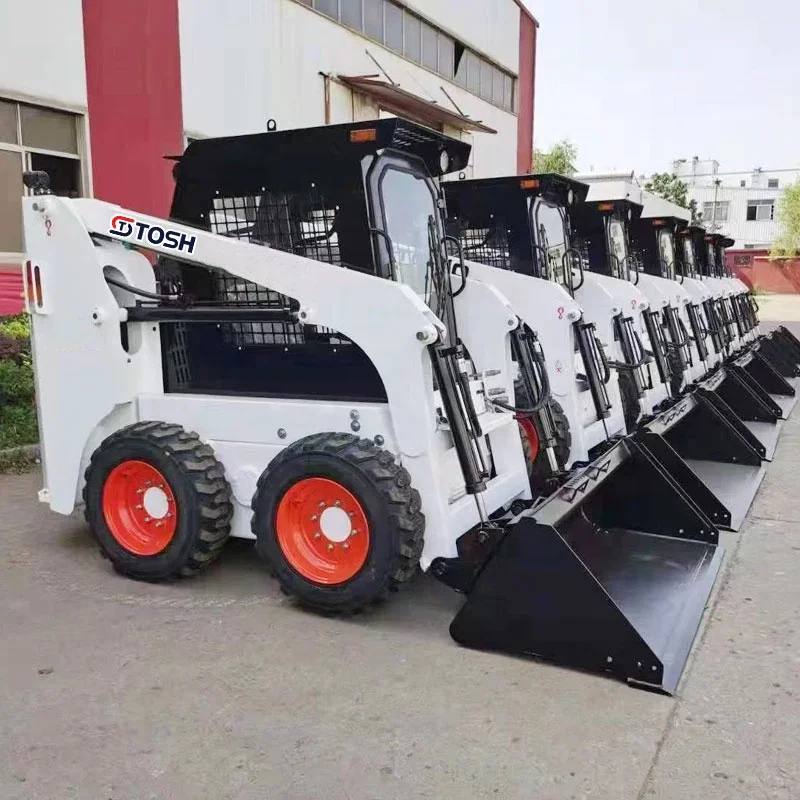 TOSH Free Shipping Cheap Wheeled Skid Steer Loader Directly Sold By Chinese Manufacturer
