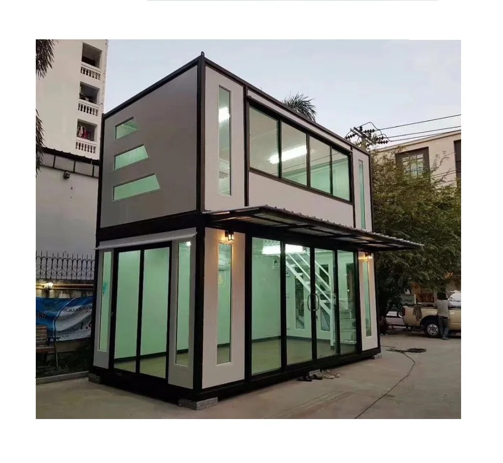 Luxury Fabricated Eps Sandwich Panel Steel Structure Living Prefabricated Granny Flatpack Container House Portable Homes