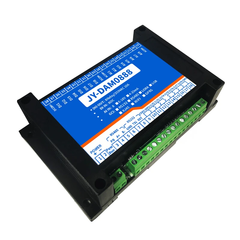 Relay Control Module 8 Road Analog Input Switch Detection RS232485 Edge Calculation Intelligent Control Module