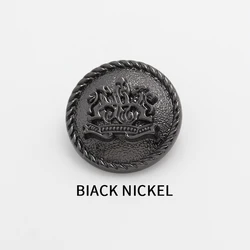 Пользовательский дизайн, модный логотип льва, мета-пуговица, золотой цвет для одежды