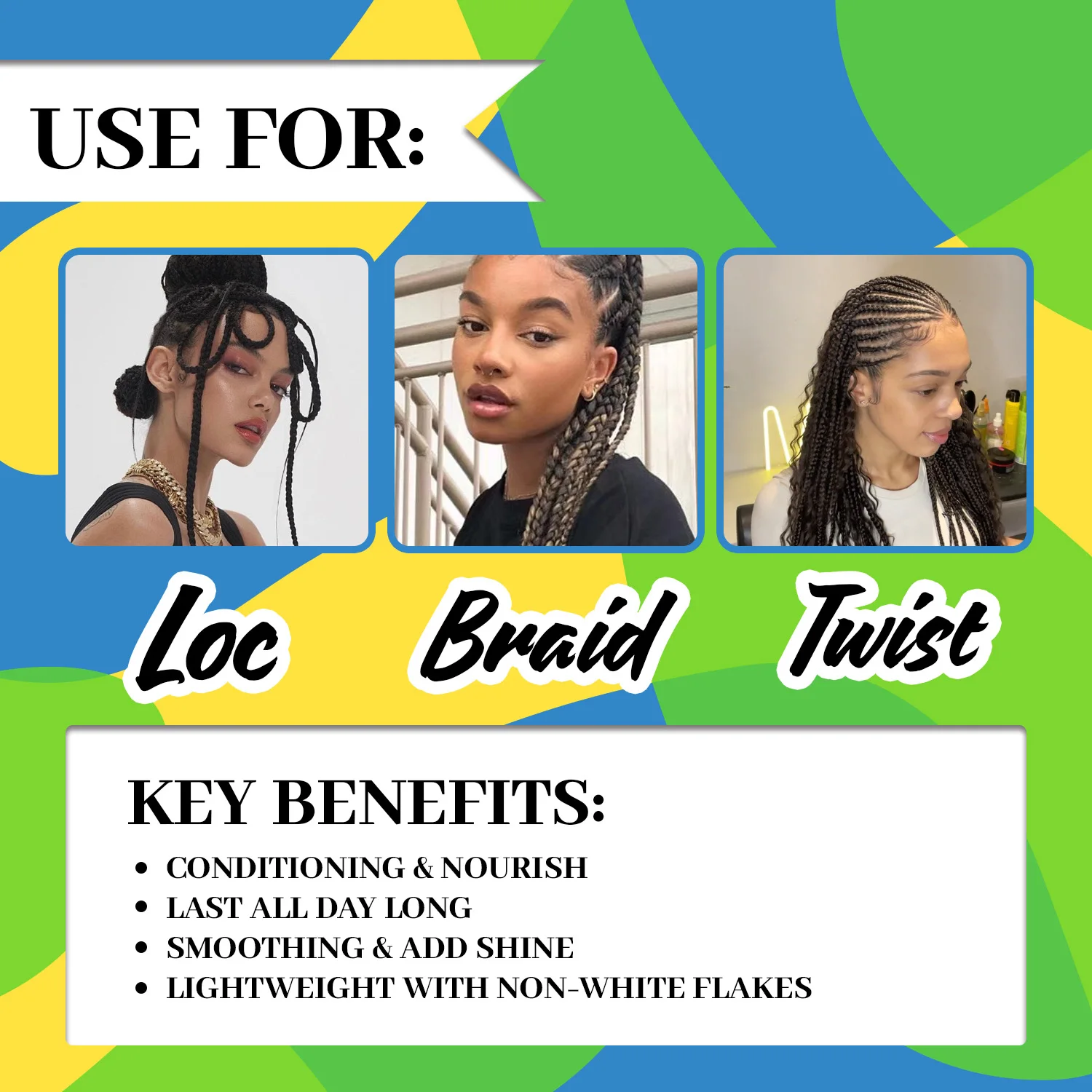 Braid Gel Extra Hold  Nourishing Shining Lock And Twist Hair Molding Braiding Gel
