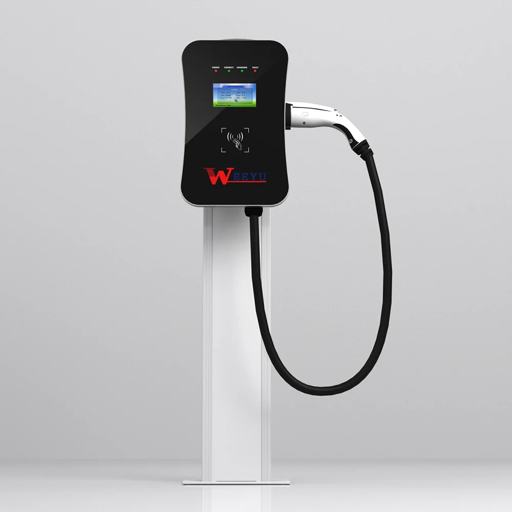  3 фазы 22kw 32A зарядная станция с Электрический автомобильный зарядный кабель Wallbox EV зарядное
