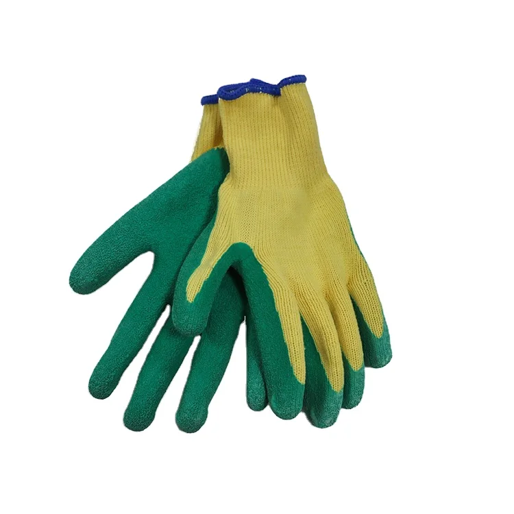 latex coated glove wrinkled glove 10 gauge construction garden glove