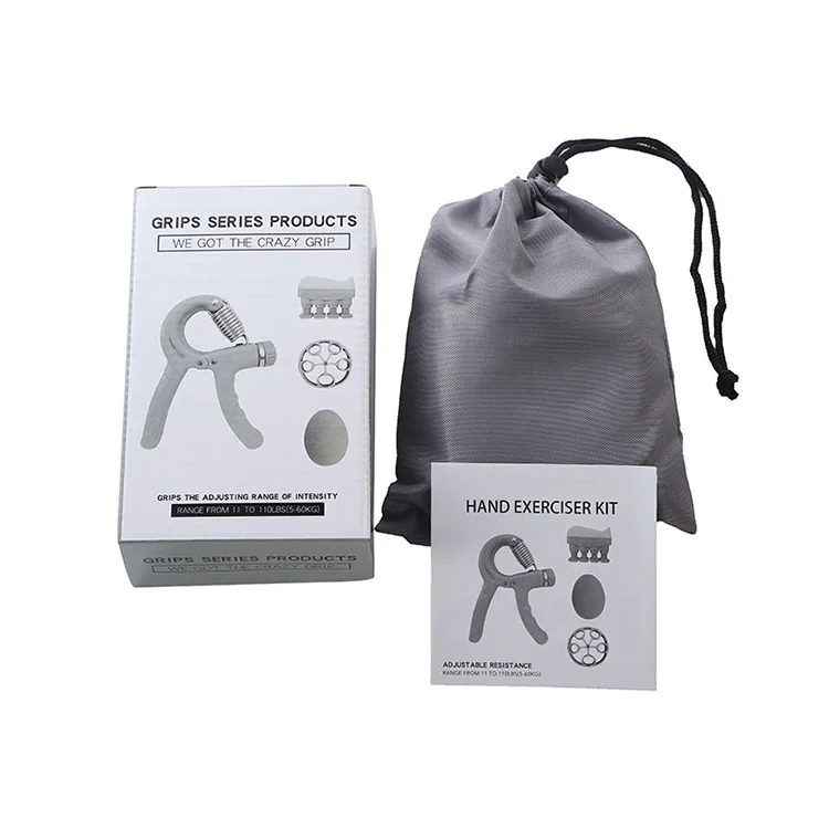 4pack Adjustable Resistance Hand Gripper Kit Finger Exerciser Trainer Hand Grip Strengthener Workout Set