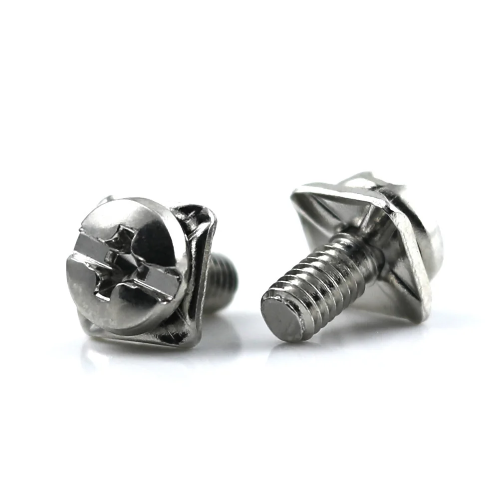 Stainless Steel, Carbon Steel Pan Head Combination SEMS Screw with Square Washer