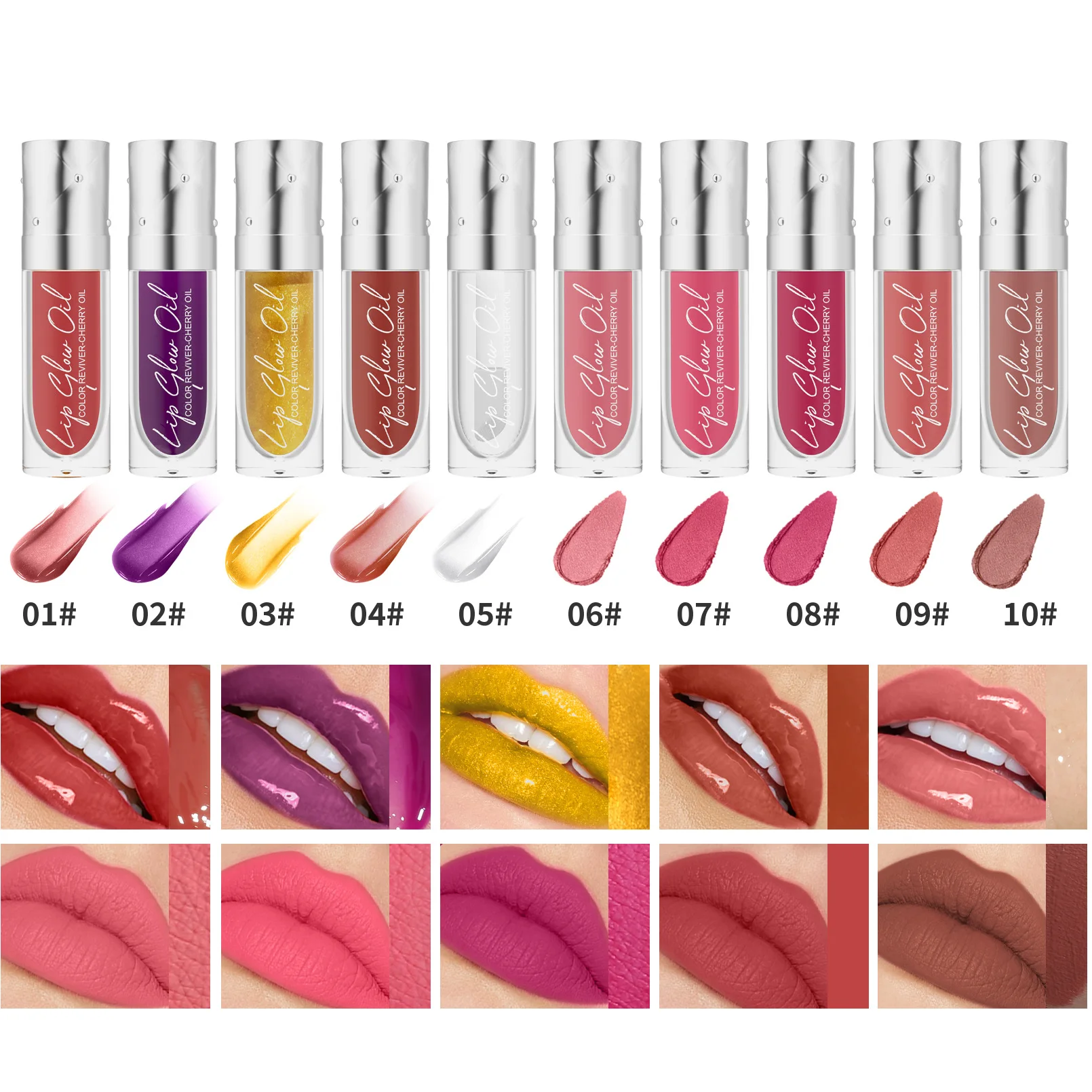 Clear Crystal Jelly Lip Gloss Moisturizing Lip Oil Long-lasting Lipgloss Non-Sticky Sexy Gloss Lip Glaze Korean Makeup