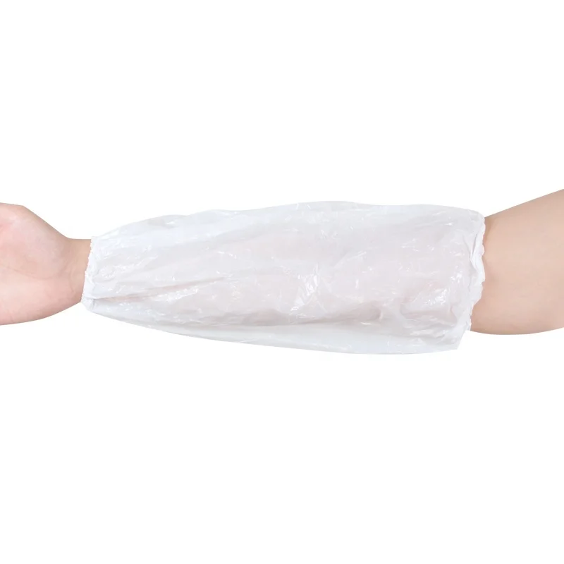 PE 10gsm Hand Made Hight Quality Waterproof Disposable arm sleeve cover for cooking and house cleaning