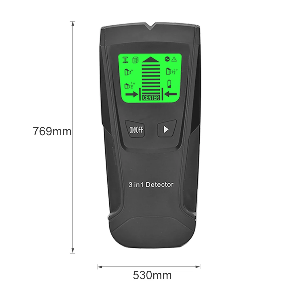 TH210 3 in 1 Wall Detector Multi-functional Stud Metal Detector Finder Scanner With LCD Display Detectable wood metal stem