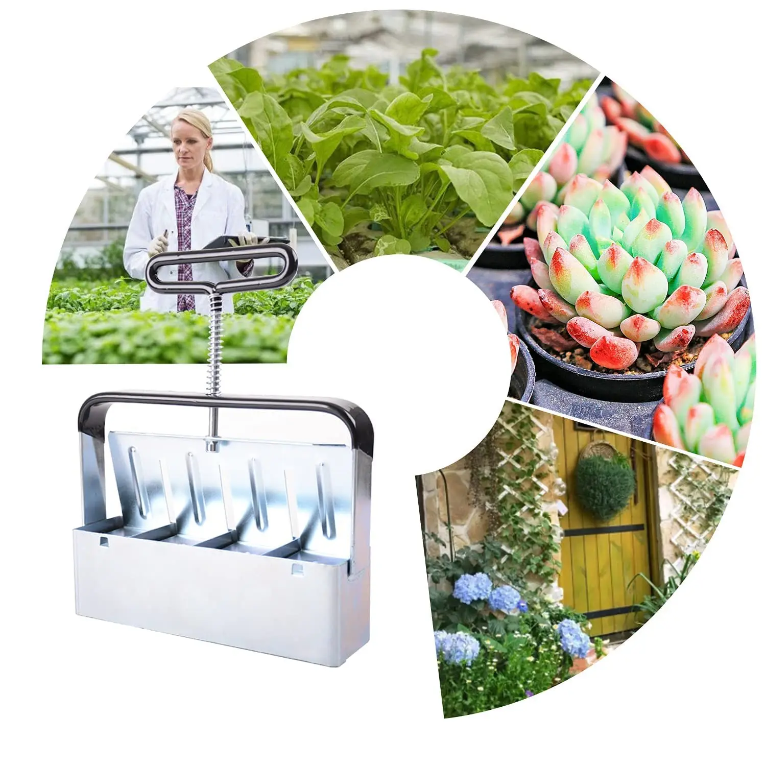 Soil Blocker 4pcs 2 Inch Seed Block Makers at a TimeSoil Blocking Tool for Seeding, Protecting Seedling Transplants from Damage