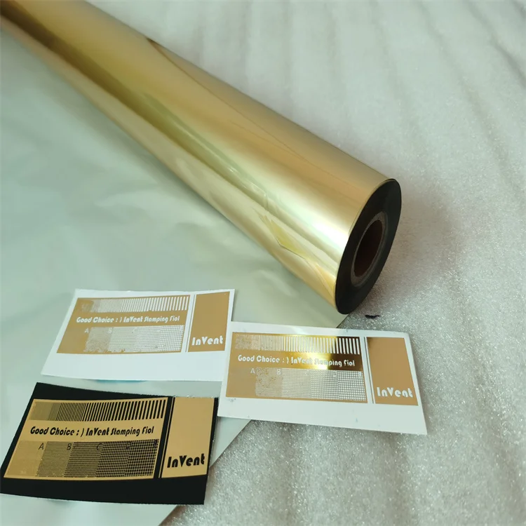 Golden Scratch Proof Superior Quality Bronzing Paper Customized Universal Type Hot Stamping Foil