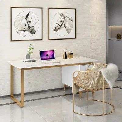 Nordic marble desk home study desk and chair combination simple office desktop computer desk
