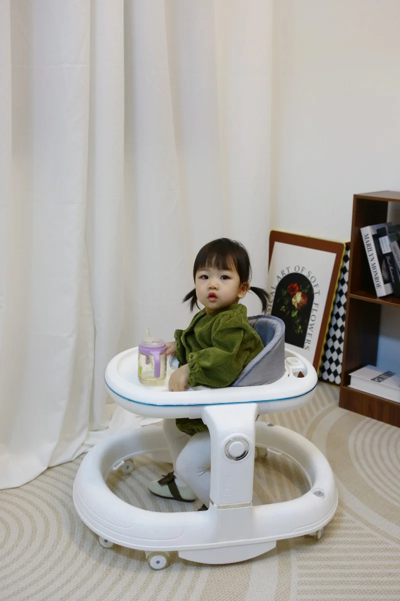 Children Adjustable Foldable Push Baby Bouncer Wheels Jumper Activity Toys Baby Walker with Wheels and Music and lights