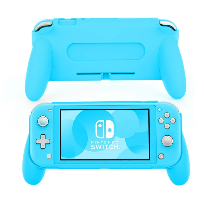 For Nintendo Switch Lite Console Cover Full Protective Back Cover Anti-slip Handle Bracket Grip Case Video Game Accessories