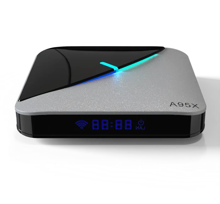 Beautiful design RGB Light tv box Amlogic S905X3 Android 9.0 A95X F3 Air 2gb 4gb ram smart media player High Quality set top box