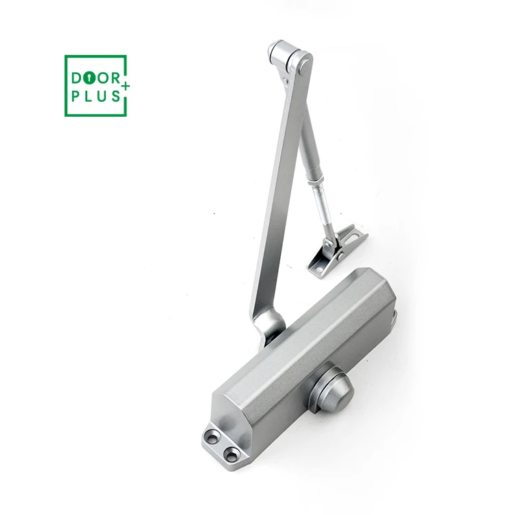 Doorplus EN Standard 80KG Heavy Duty Hold Open Back Check Option Aluminum Alloy Wooden Commercial Automatic Door Closers