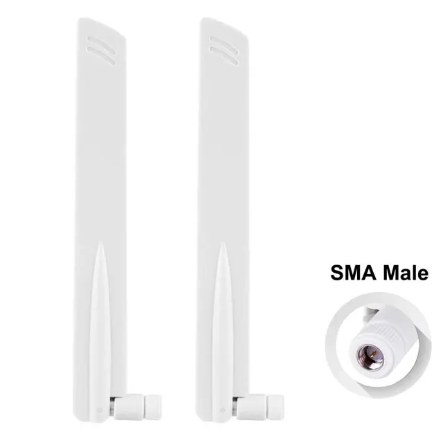 600-6000MHz White 5G NR Antenna 4G LTE 3G 2G Ultra Wideband Antenna For 5G Gateway