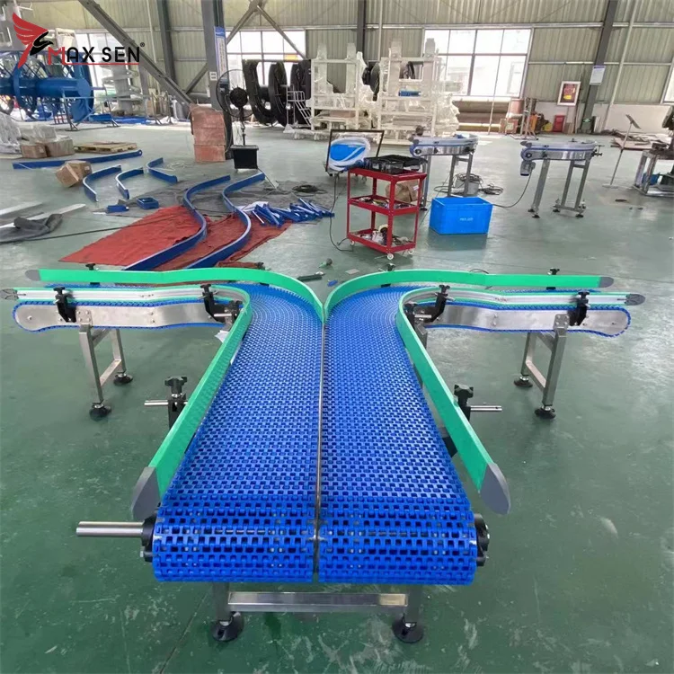 Modular Belt Conveyor System with Food Grade Plastic