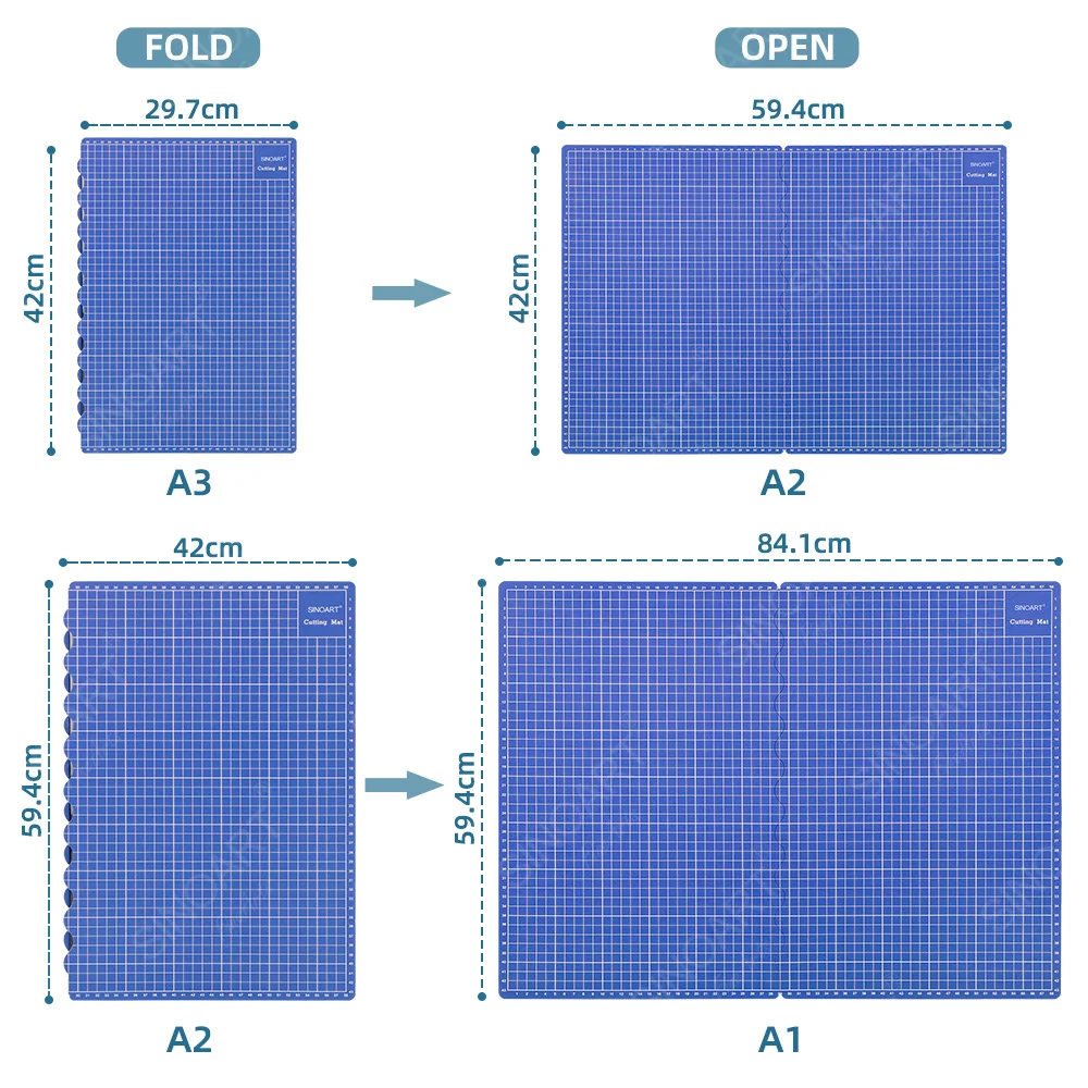SINOART складной коврик для резки A1 A2 ПВХ режущего