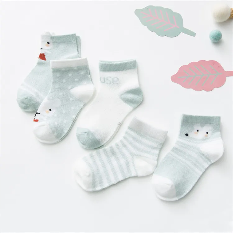 Wholesale  High Quality 5 Pairs Animal Baby Socks China Yiwu Cheap Kids Baby Socks