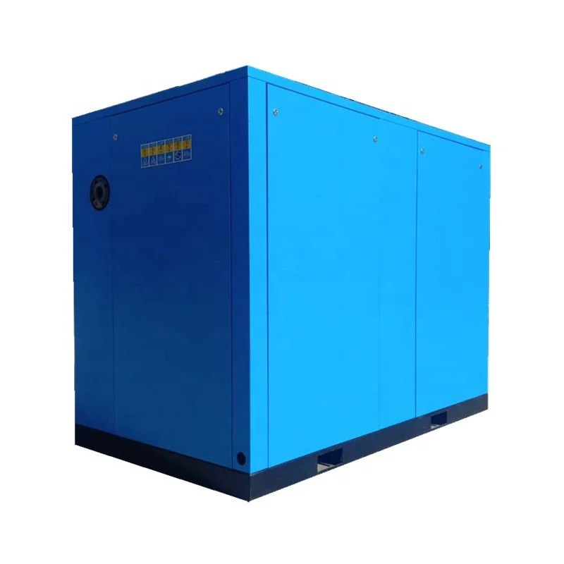 Низкая цена фиксированная скорость 380V 50Hz 75kw 100hp 8bar вращающийся винтовой воздушный компрессор для