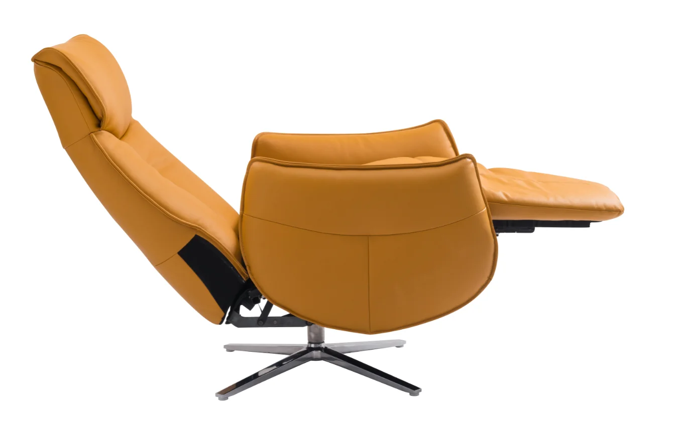 
Material and Color Can Be Customized Modern Luxury Sectional Sofa Recliner Chair with Ottoman in Living Room 